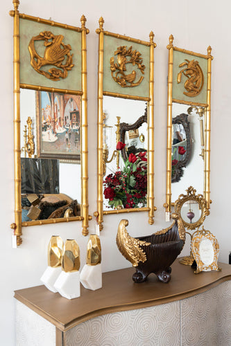 Wall Mirrors with gold leaf finish