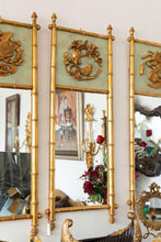 Load image into Gallery viewer, Close up of wall mirrors with gold leaf finish
